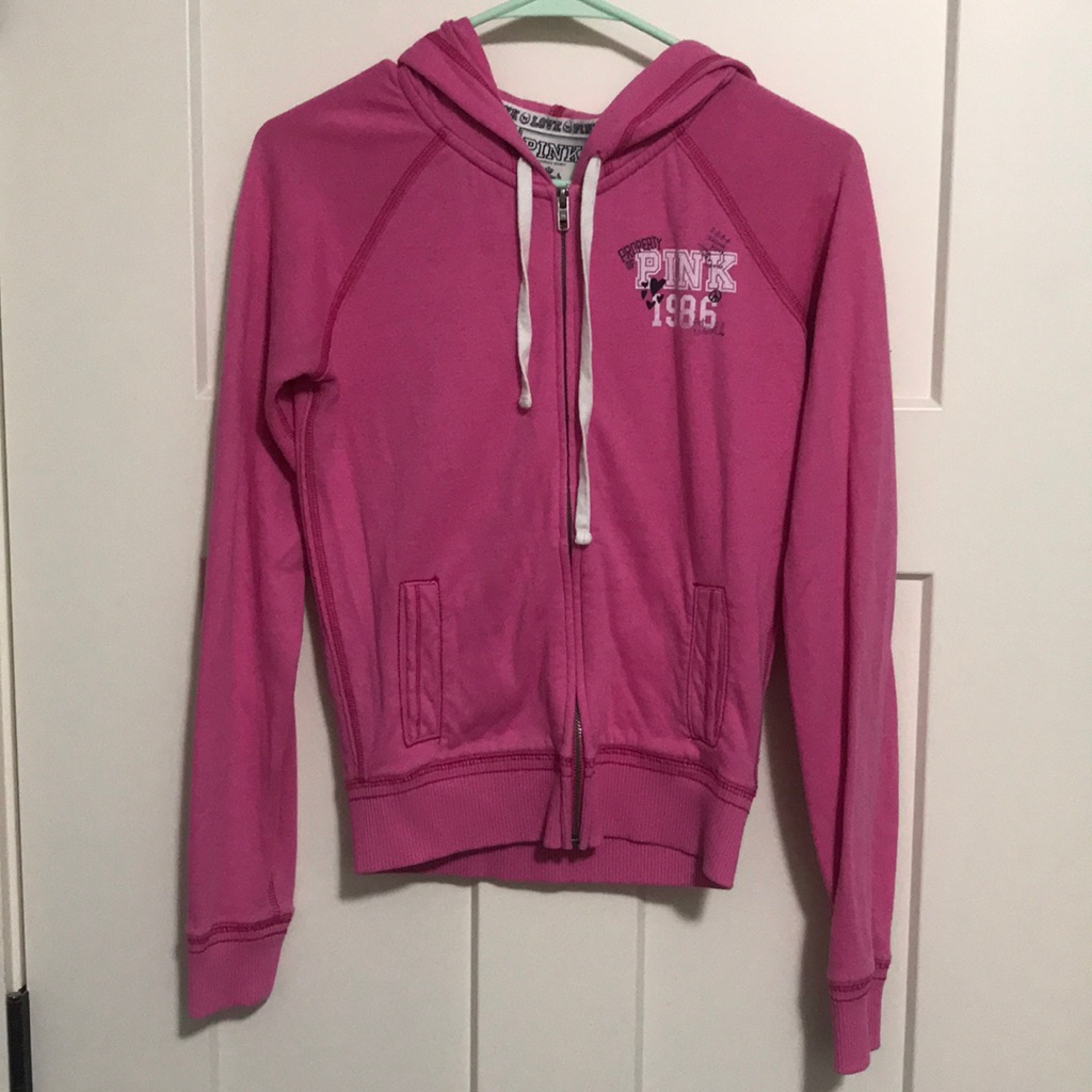 Pink Zip Up Hoodie